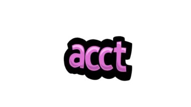 ACCT yazılan beyaz ekran canlandırma videosu