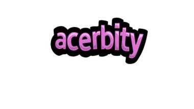ACERBITY yazılı beyaz ekran animasyon videosu