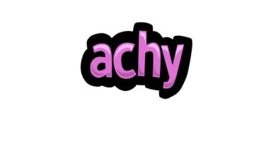 ACHY yazılı beyaz ekran animasyon videosu