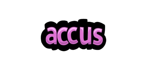 ホワイトスクリーンアニメーションビデオ Accus — ストック動画