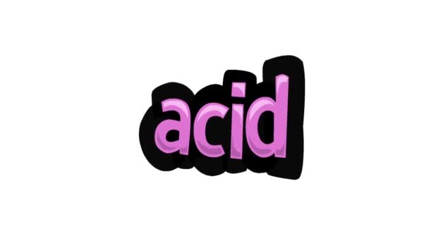 白屏动画视频编写Acid — 图库视频影像