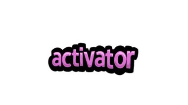 Beyaz ekran animasyon videosu AcTIVATOR yazıldı