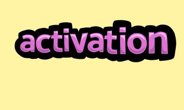 Sarı arkaplana vektör tasarımı yazmak çok basit ve çok havalı