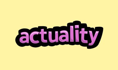 Sarı arkaplana vektör tasarımı yazmak çok basit ve çok havalı