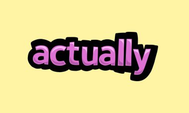 Aslında sarı arkaplana vektör tasarımı yazmak çok basit ve çok havalı