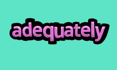 Mavi arkaplana ADEQUATELY vektör tasarımı çok basit ve çok havalı