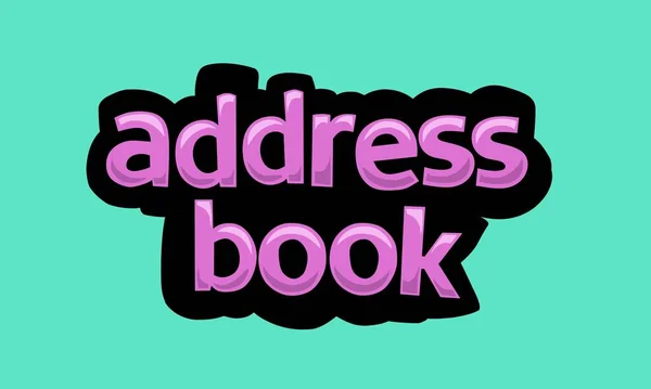 Address Book 간단하고 디자인을 씁니다 — 스톡 벡터