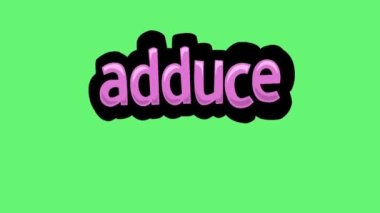ADDUCE yazılı yeşil ekran animasyon videosu