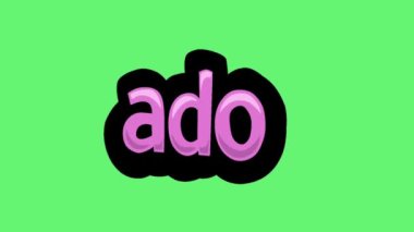 Yeşil ekran animasyon videosu ADO yazıldı