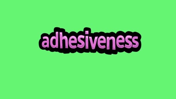 Vídeo Animación Pantalla Verde Escrito Adhesividad — Vídeo de stock