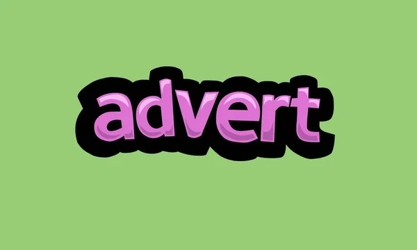 Advert Schrijven Vector Ontwerp Een Groene Achtergrond Zeer Eenvoudig Zeer — Stockvector