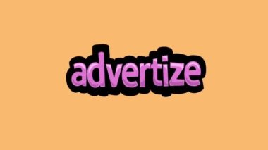 turuncu ekran animasyon videosu ADVERTIZE