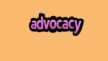 turuncu ekran animasyon videosu ADVOCACY