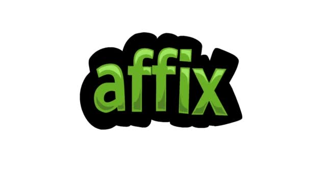 白い画面のアニメーションビデオ Affix — ストック動画