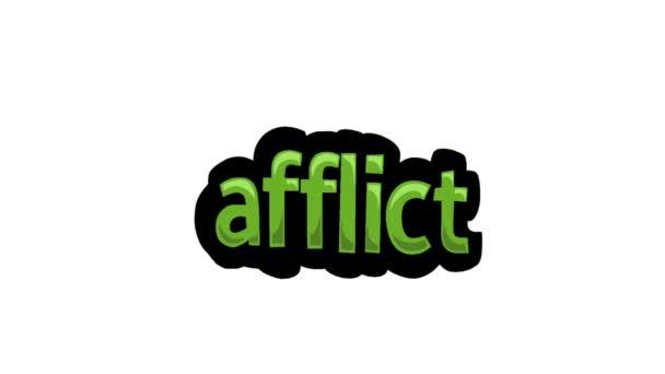 编写了Afflict白屏动画视频 — 图库视频影像