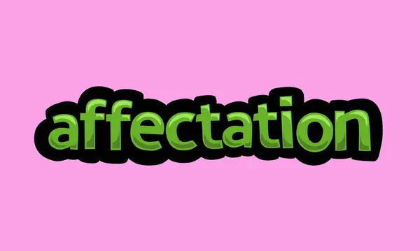 Affection Írás Vektor Design Rózsaszín Alapon Nagyon Egyszerű Nagyon Hűvös — Stock Vector