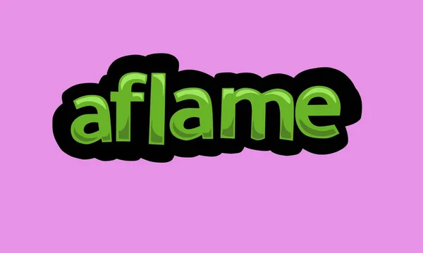 Aflame在粉色背景上的矢量设计非常简单且非常酷 — 图库矢量图片
