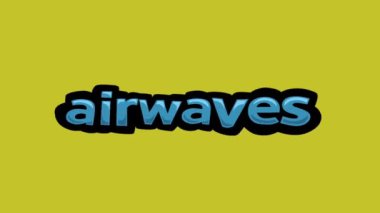 Sarı ekran animasyon videosu Hava Dalgasıyla yazıldı