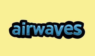 AIRWES sarı zemin üzerinde vektör tasarımı çok basit ve çok havalı