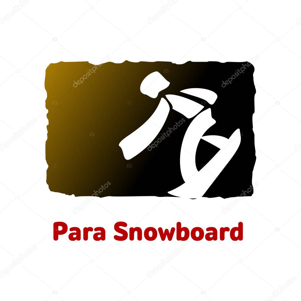 Isolated on a white background illustration winter sport games icon