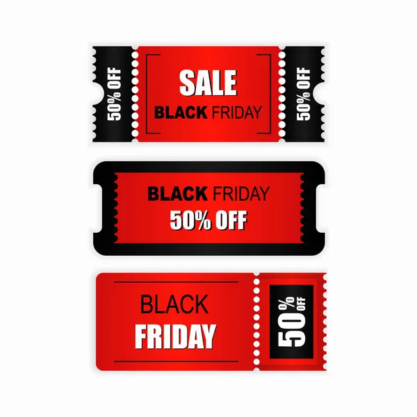 Flat Black Friday Labels Collection Flat Black Friday Labels Collection — Stock Vector