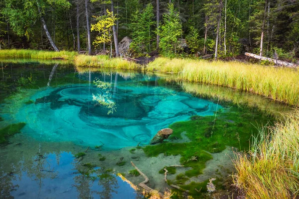 Geyser Lake Jest Symbolem Gór Altai Dystrykt Ulagan Republika Ałtaj — Zdjęcie stockowe
