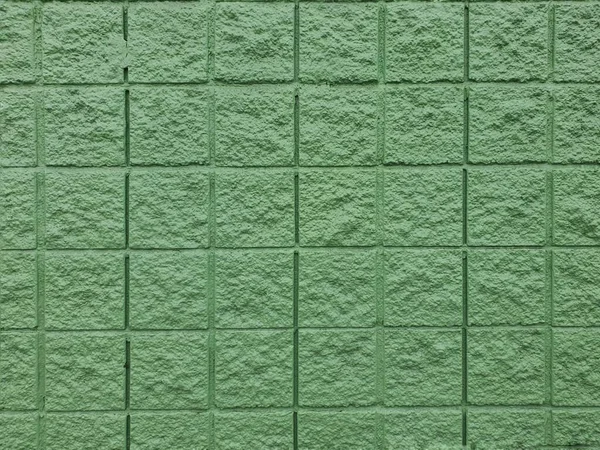 Гладкие Зеленые Стены Красивыми Узорами Использовавшиеся Украшения Здания — стоковое фото