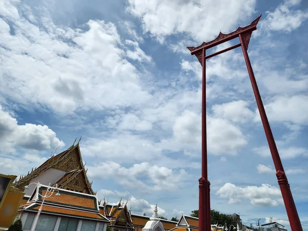 Giant Swing Est Une Architecture Teck Peint Rouge Construit Pour — Photo