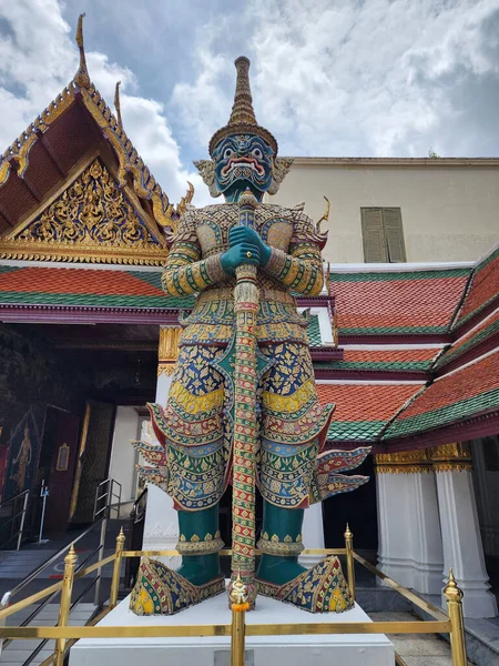 Géant Gardant Porte Temple Wat Phra Kaew Neuvième Personne Nommée — Photo