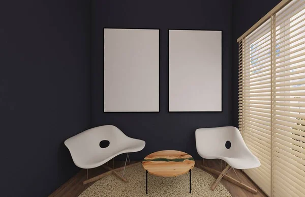 Stylish Interior Modern Interior Design Rendering Room Design Example Stylish — Fotografia de Stock