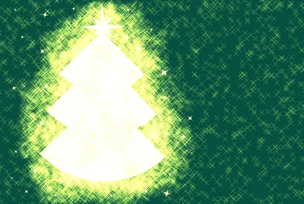 Bright Glowing Christmas Tree Beautiful Background — Stock Photo, Image