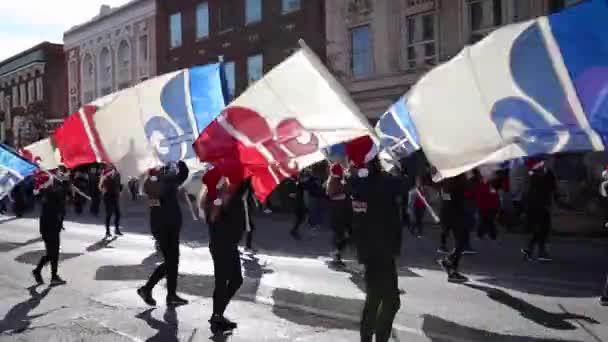 Lexington Kentucky États Unis Décembre 2021 Huit Danseurs Scolaires Avec — Video