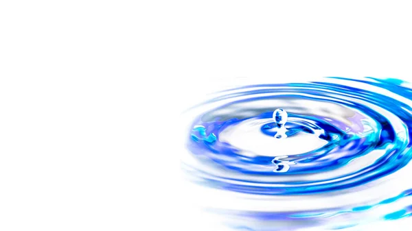 White Background Presentation Slides Shades Blue Ripples Liquid Formed Falling — Stock Photo, Image