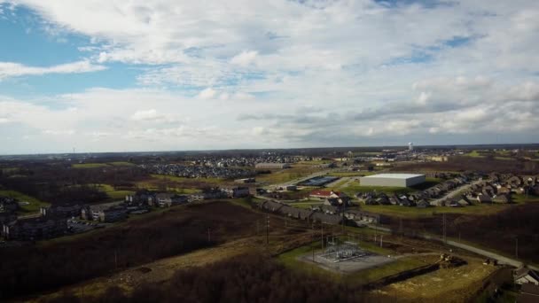 Mendekati Lingkungan Yang Baru Dikembangkan Kota Montrelasville Kentucky Dekat Dengan — Stok Video