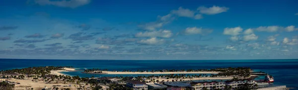 Panorama Coastline Beaches Lagoons Tropical Island — Stock Photo, Image