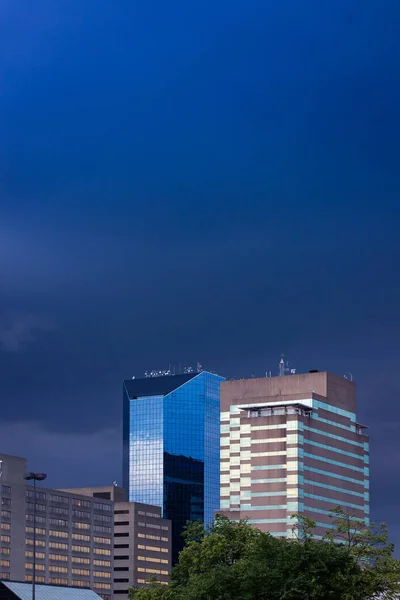 Orta batı şehri Lexington, Kentucky 'de yüksek binalar.