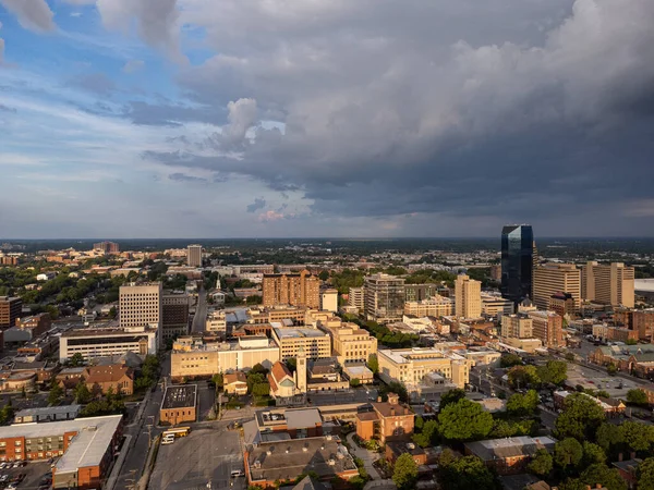 Vista Aérea Centro Lexington Campus Universidade Local Kentucky — Fotografia de Stock