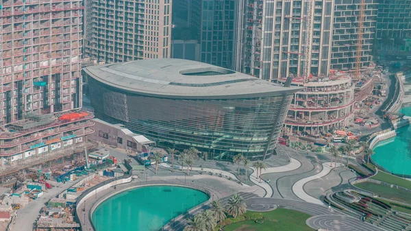 Дубайская Опера Расположенная Центре Города Является Сияющим Центром Культуры Искусства — стоковое фото