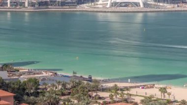 JBR 'deki kumsalda, deniz kenarındaki havadan kumsalda.