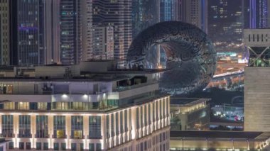 Dubai Dış Tasarım Müzesi Hava Gecesi Zaman Çizelgesi.