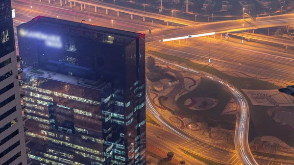 Grote Kruising Tussen Jlt District Dubai Marina Kruist Door Sheikh — Stockfoto