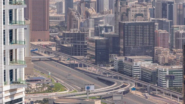 Dubai Aerial View Toont Waas Barsha Hoogtes Groen District Gebied — Stockfoto
