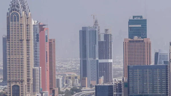 Dubai Nternet Şehri Nin Barsha Bölgesinin Hava Görüntüsü Şeyh Zayed — Stok fotoğraf