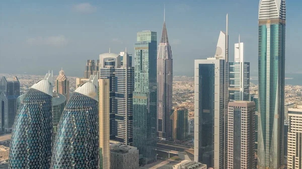 Фінансовий Центр Міста Дубай Розкішними Хмарочосами Дубай Єднані Арабські Емірати — стокове фото