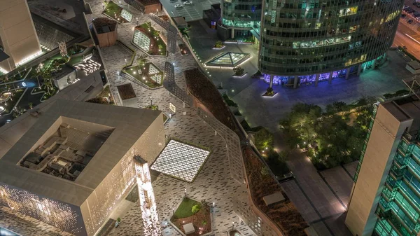 Strandpromenad Med Moskén Gate Avenue Promenadområde Som Ligger Dubai Internationella — Stockfoto