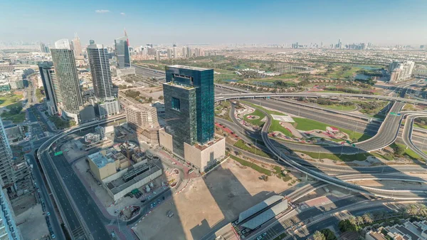 Vista Panorámica Aérea Ciudad Los Medios Comunicación Zona Distrito Alturas — Foto de Stock