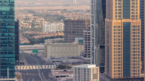 Parkolási Lehetőség Könnyű Járművek Közúti Forgalom Dubai Jlt Luxus Lakónegyed — Stock Fotó