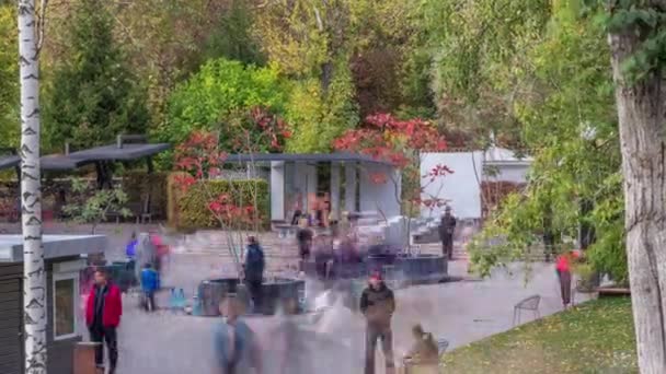 哈尔科夫矿泉装备精良的Sarzhin Yar公园区 — 图库视频影像