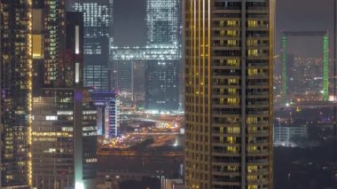Dubai Uluslararası Finans Merkezi 'nin hava görüntüsü.