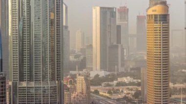 Dubai Uluslararası Finans Merkezi 'nin hava görüntüsü